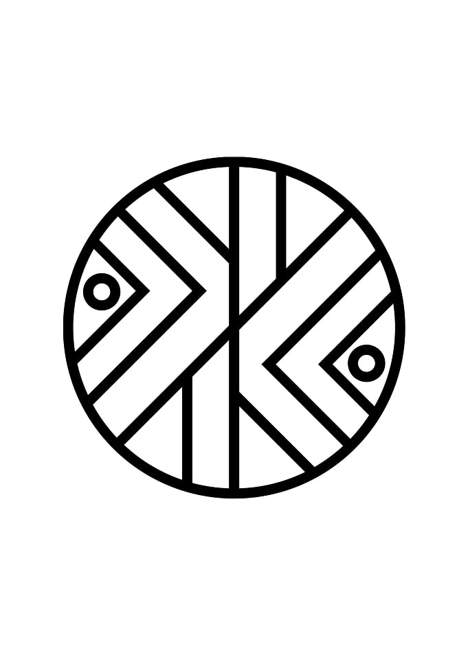 Black and White Glyph Rune