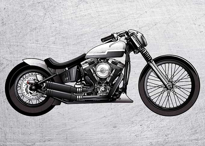 Motorbike Poster Art