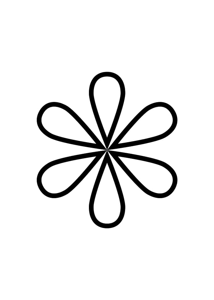Black and White Glyph Rune