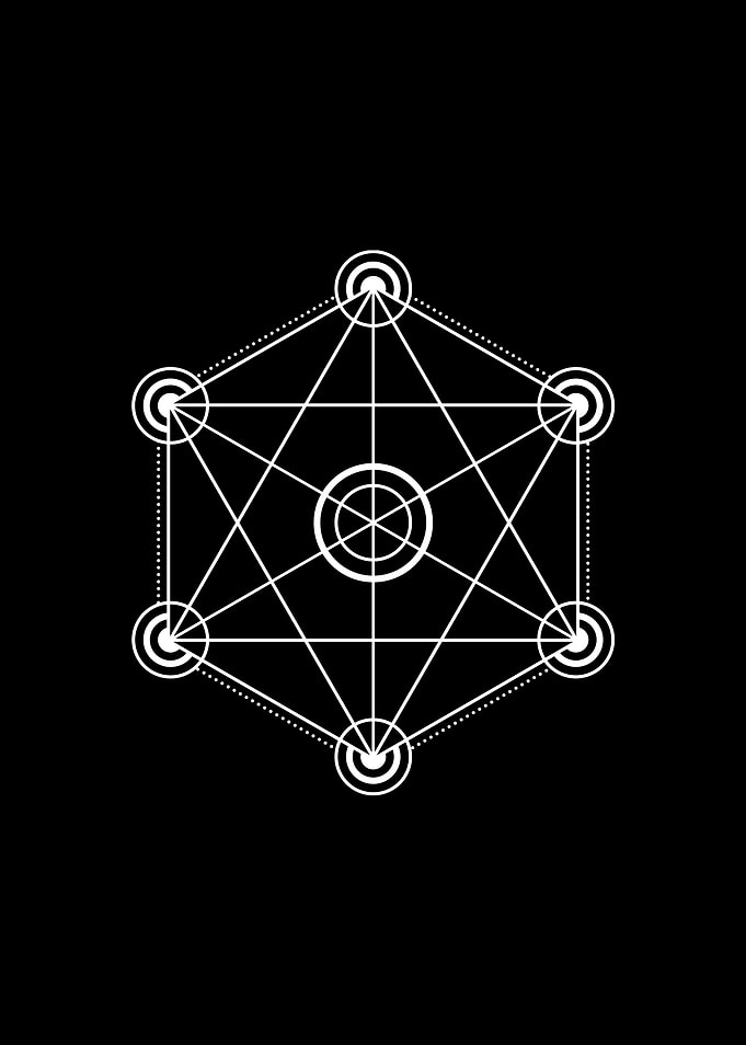 Black Glyph Mandala Rune