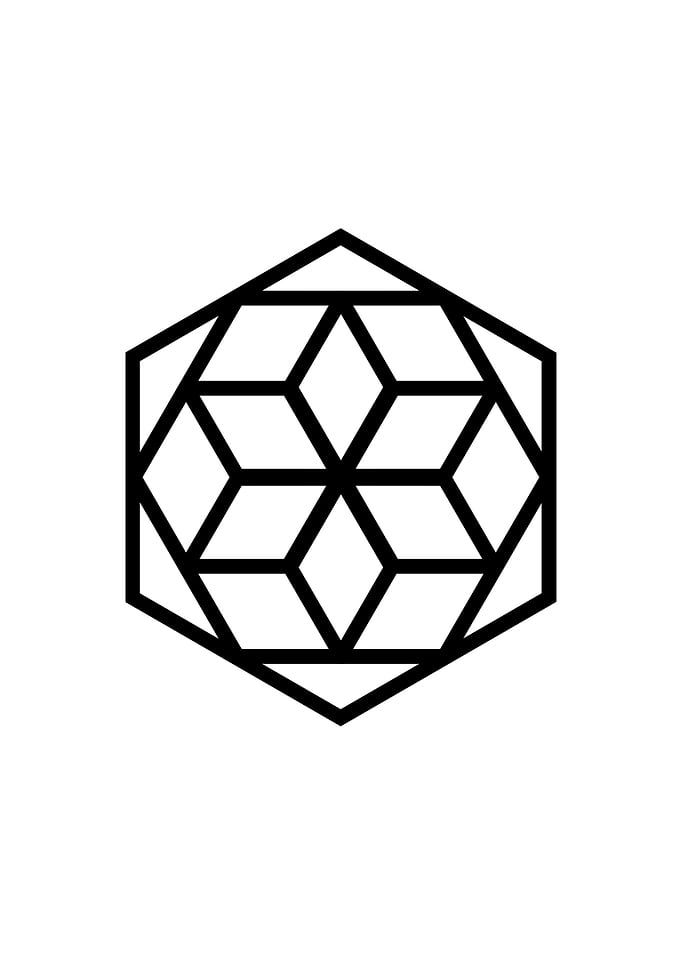 White Sacred Geometry Seal