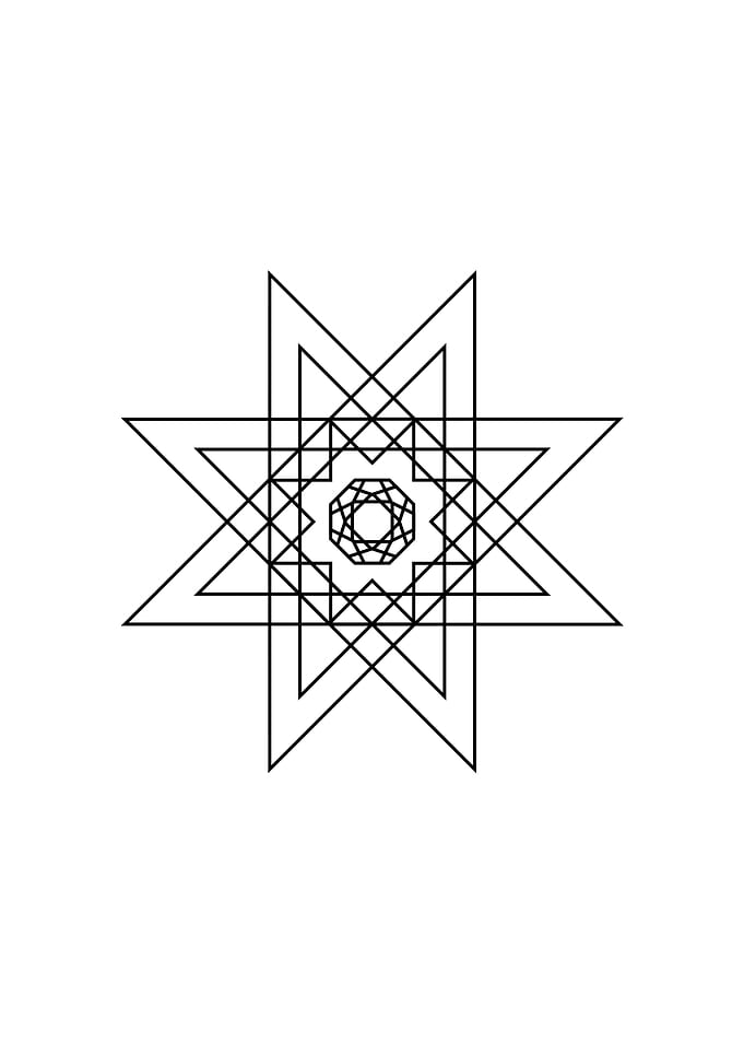 Black and White Geometric
