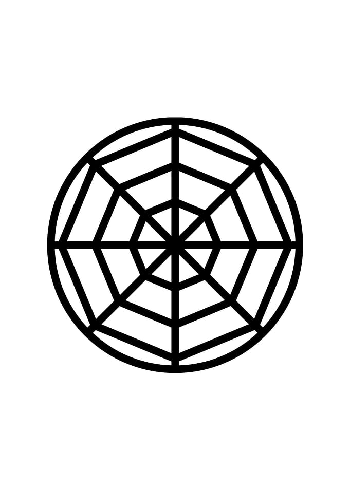 Black Geometric Glyph Rune