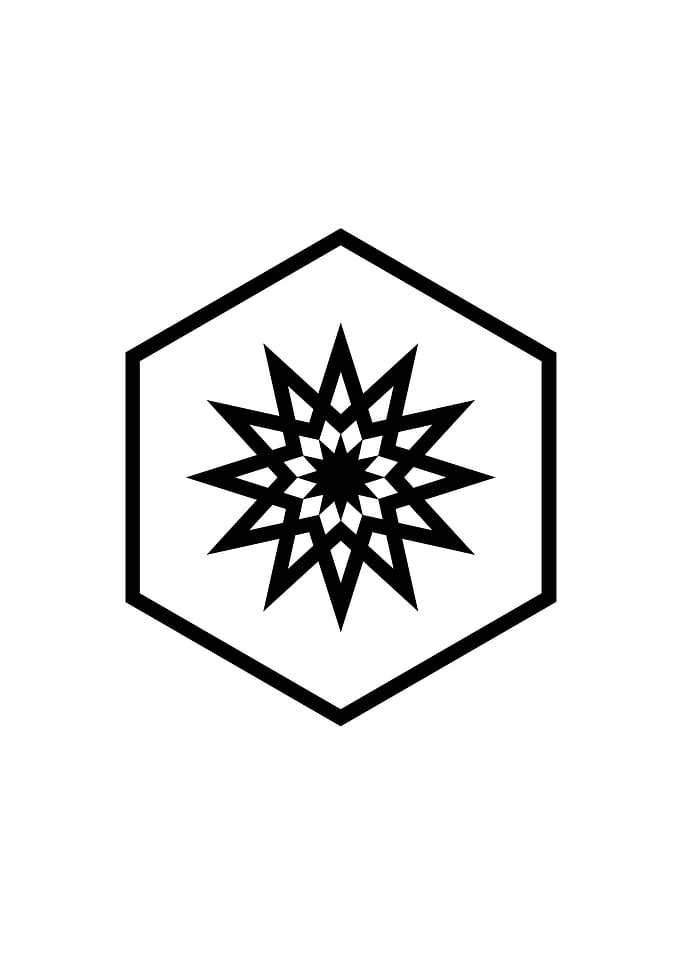 Black Sacred Geometry Rune
