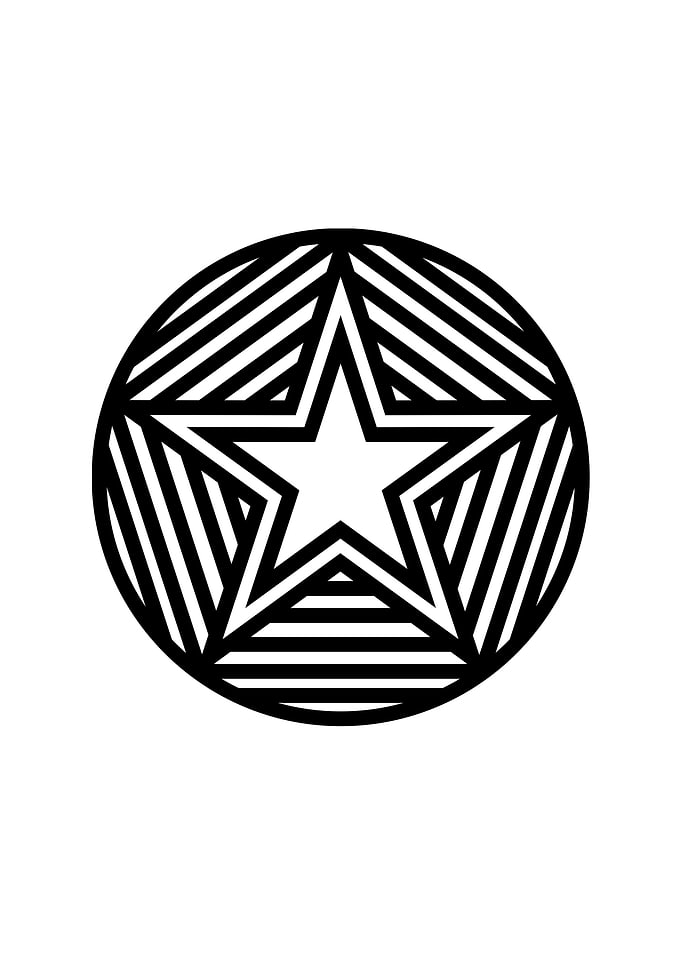 Black and White Glyph Rune