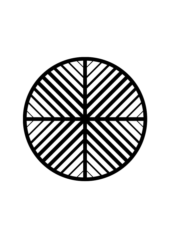 Black Glyph Mandala Rune