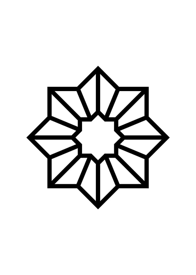 Black Glyph Mandala Rune