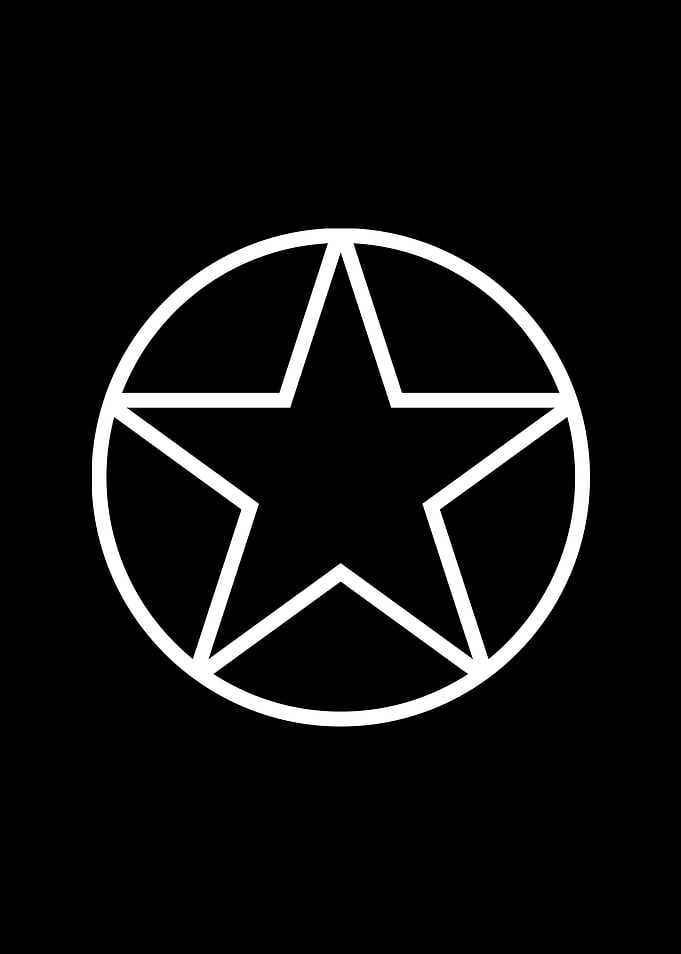 Black Geometric Glyph Rune
