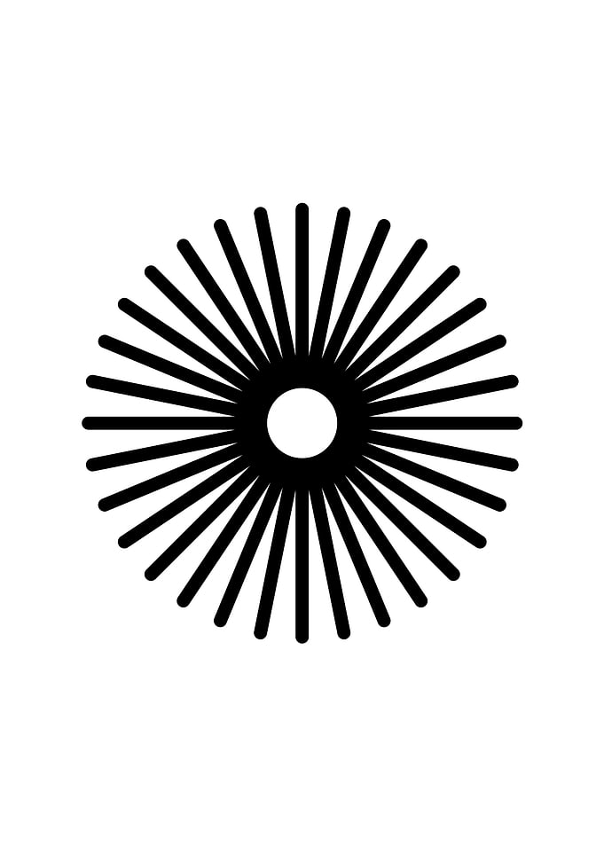 Black Glyph Mandala Rune