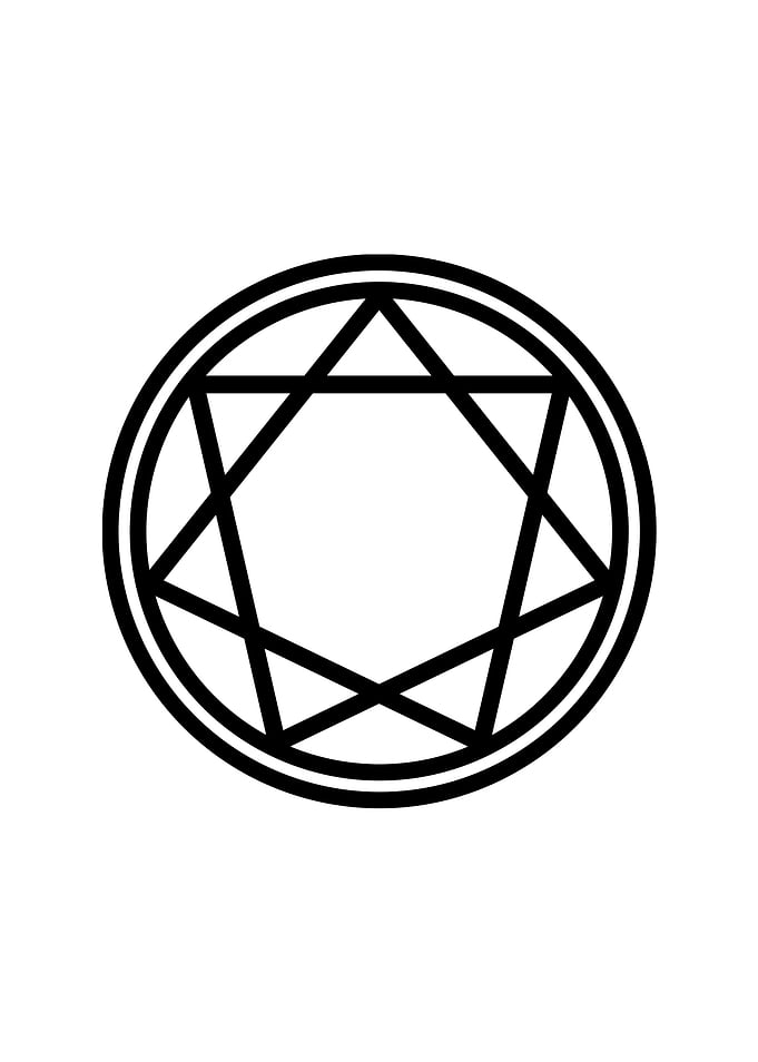 Black Geometric Glyph Rune