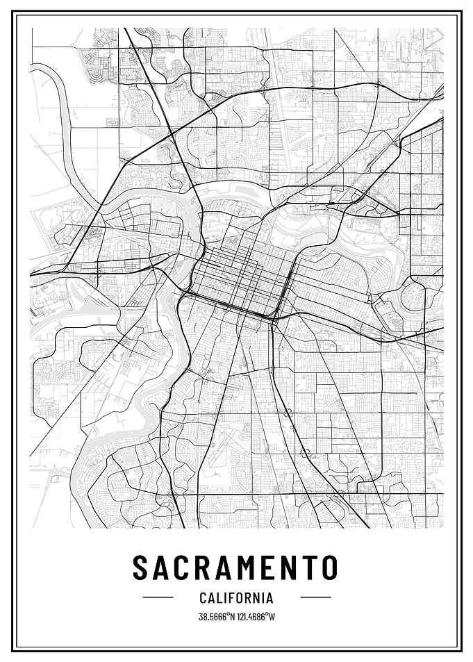 Sacramento california map