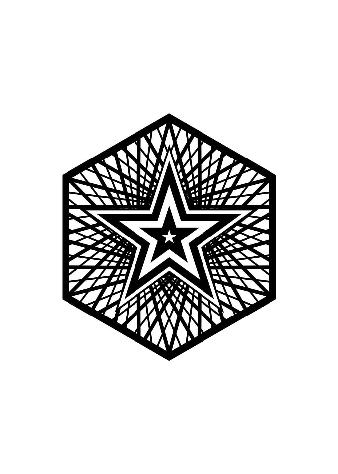 Black Glyph Mandala Rune