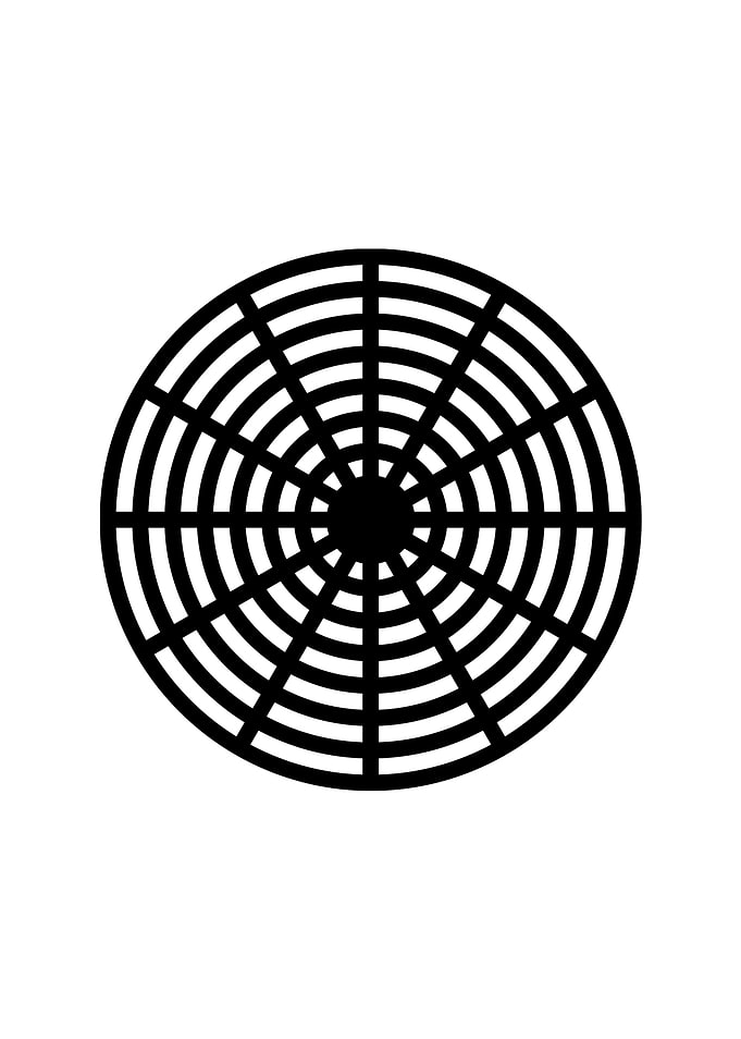 White Geometric Glyph Sign