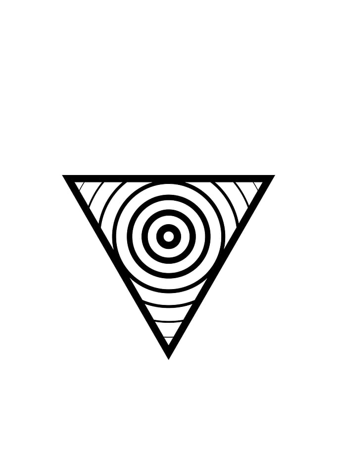 Black Geometric Glyph Rune
