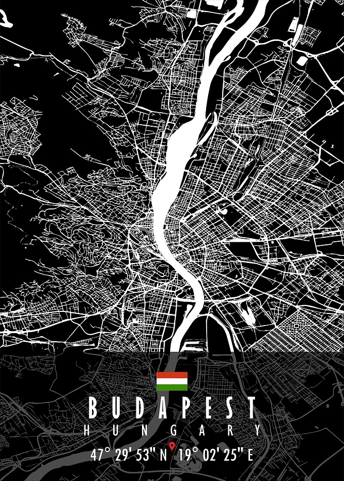 Budapest Map Hungary