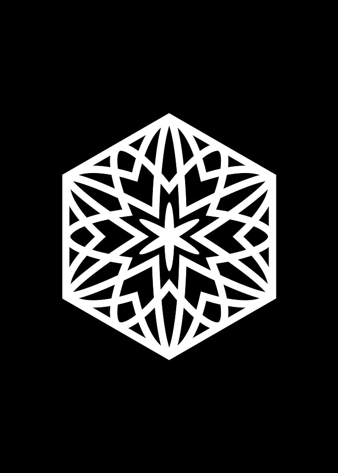 Black Sacred Geometry Rune