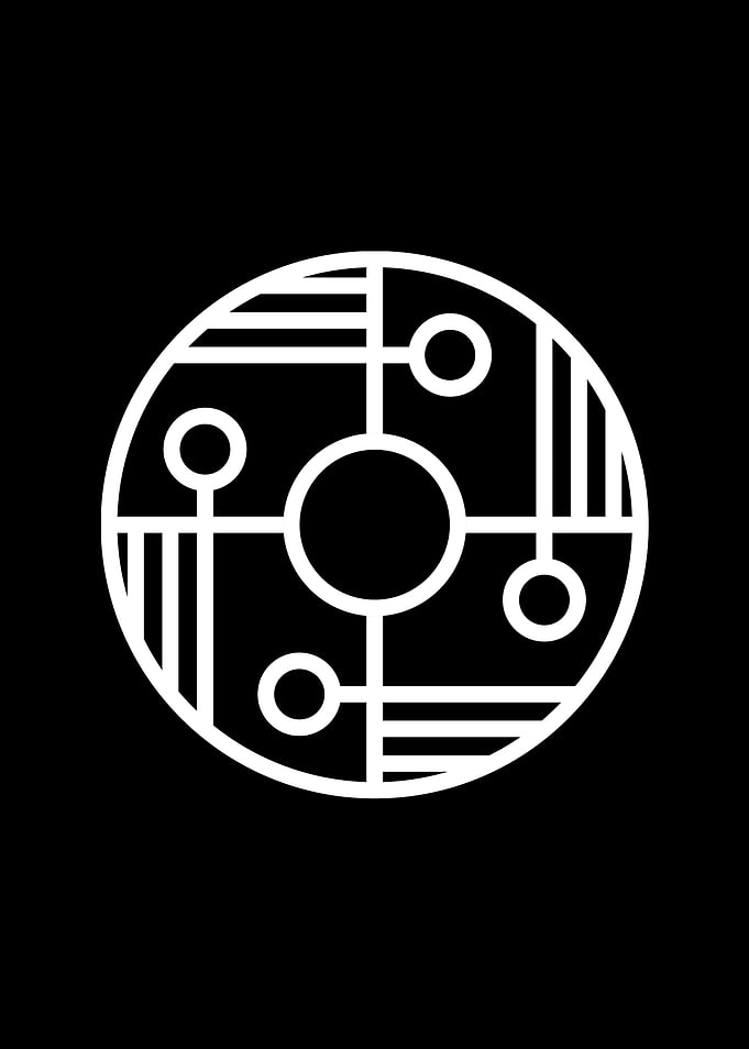 Black Sacred Geometry Rune