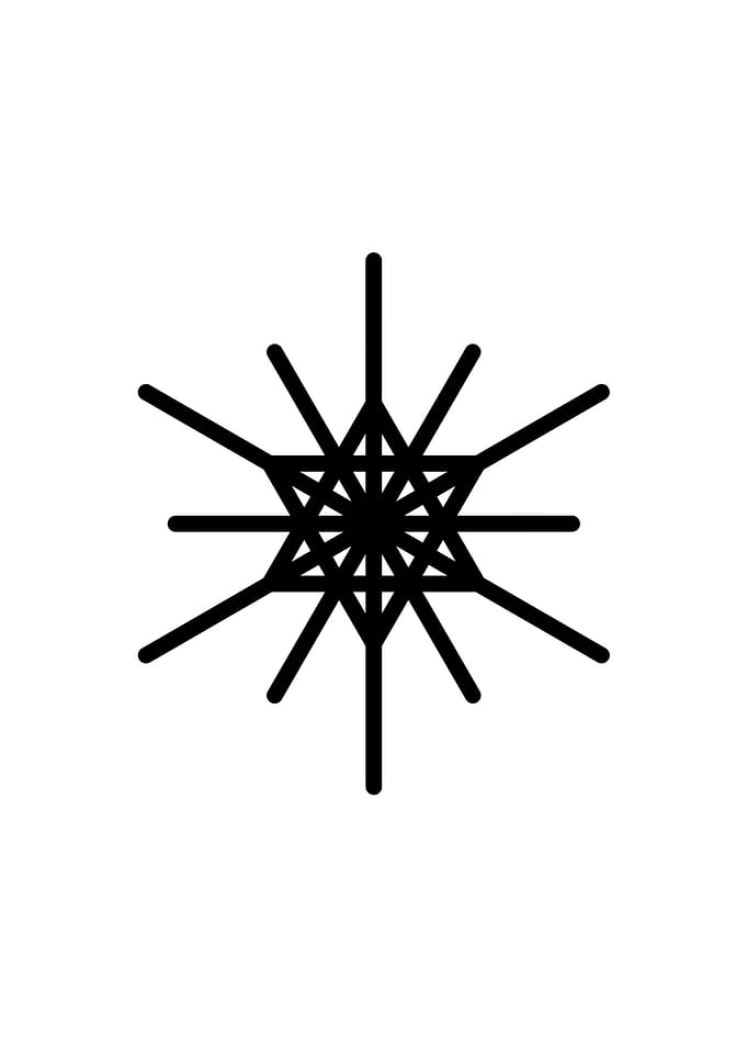 Black Sacred Geometry Rune