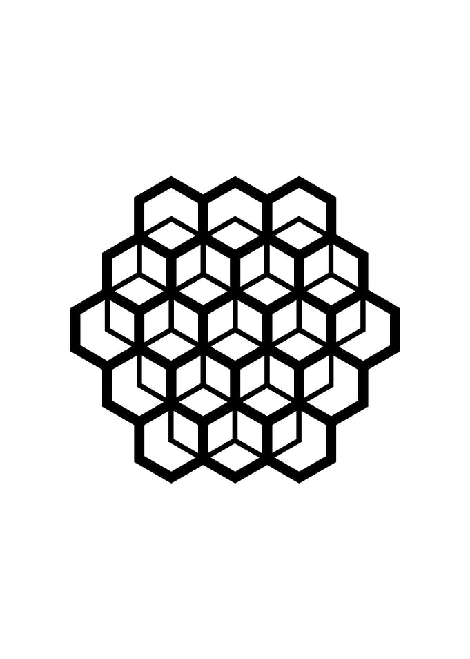 White Glyph Mandala Rune