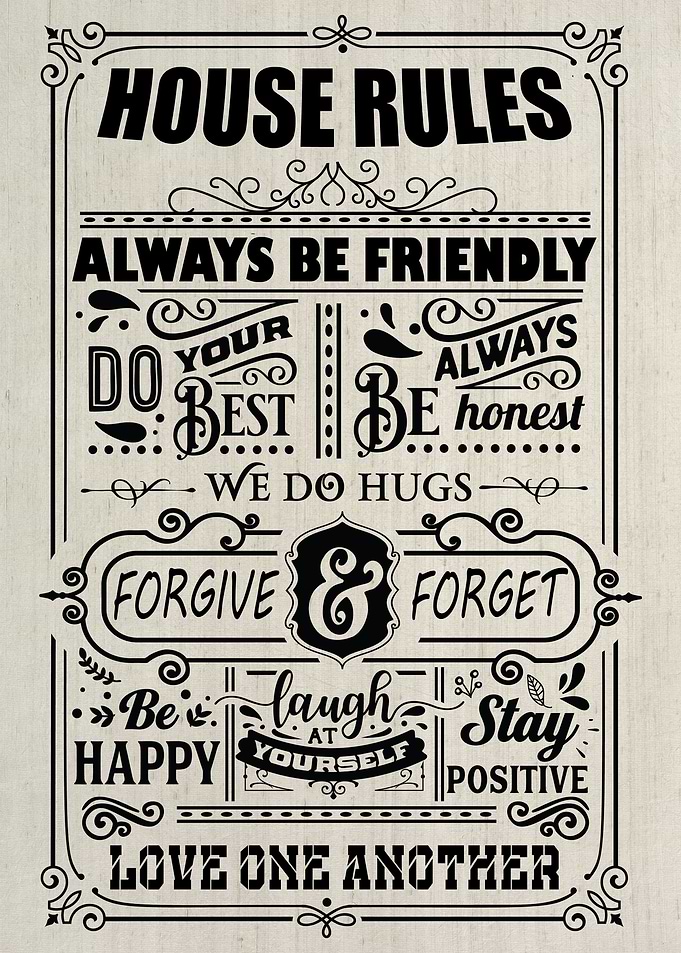 HOUSE RULES 01 CANVAS