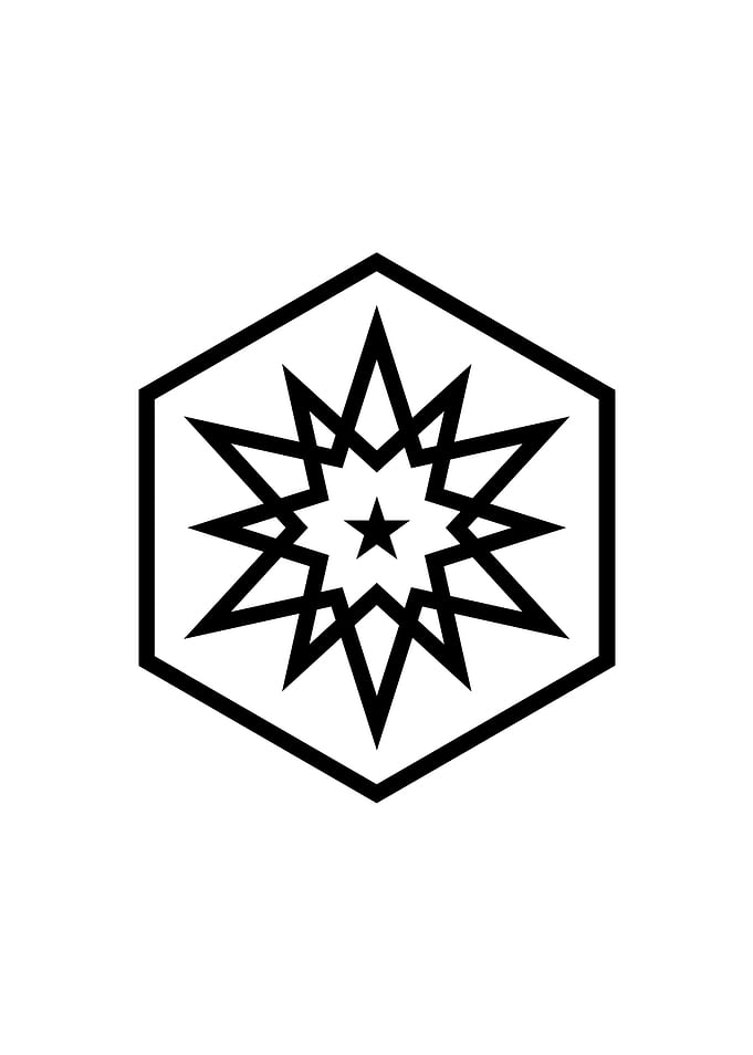 White Sacred Geometry Seal