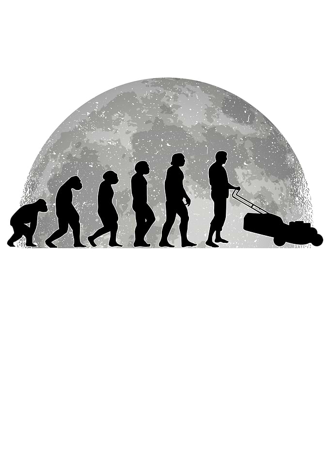 Lawn Mower Evolution Moon