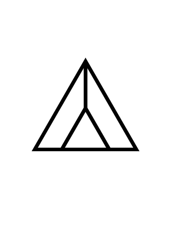 Black Geometric Glyph Rune