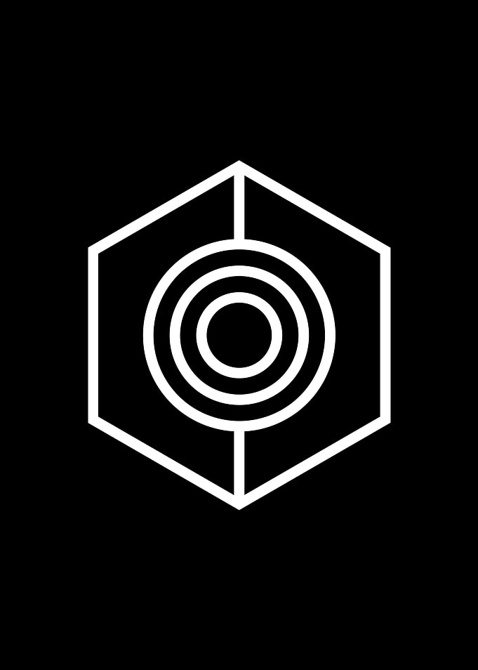 Black Geometric Glyph Rune