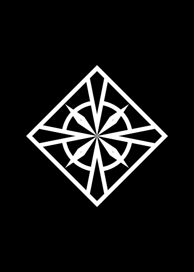 Black Geometric Glyph Rune