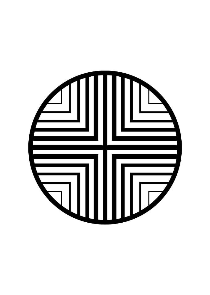 White Glyph Mandala Rune