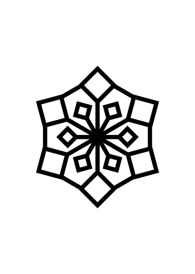 Black Glyph Mandala Rune