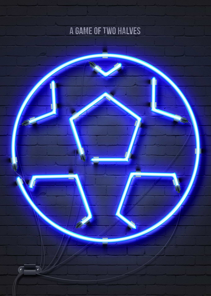 Football neon sign