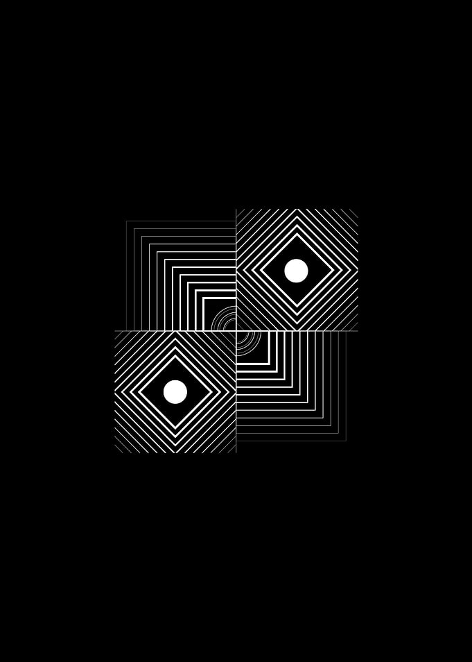 Black Glyph Mandala Rune
