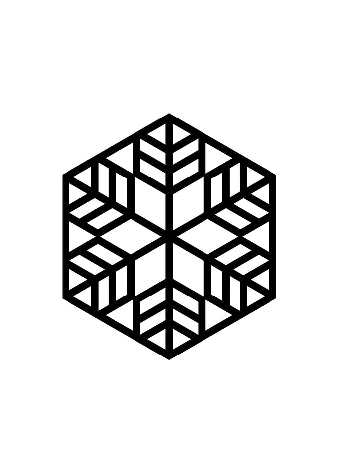 Black Sacred Geometry Rune