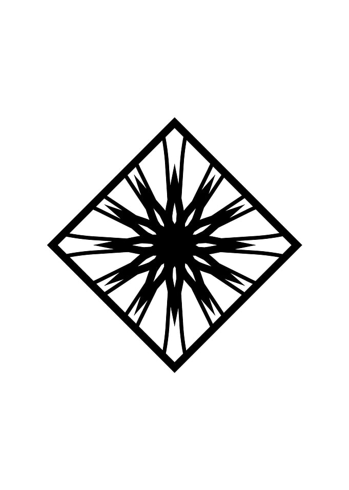 White Sacred Geometry Seal