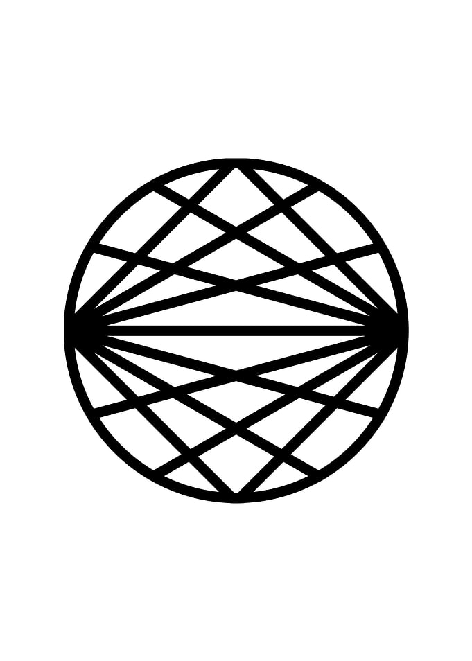 Black Geometric Glyph Rune