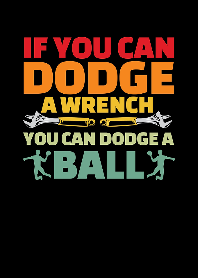 Funny Dodgeball Player