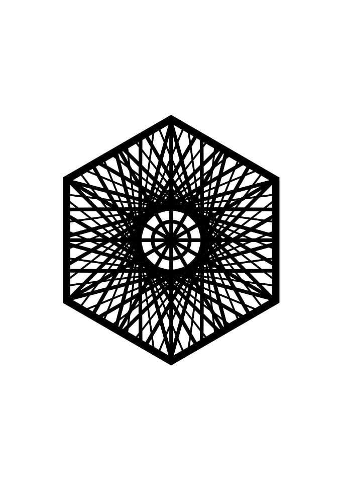 White Sacred Geometry Seal