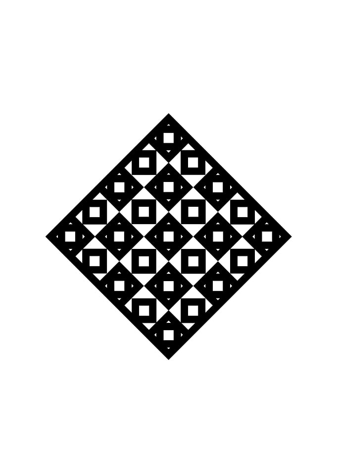 Black and White Glyph Rune