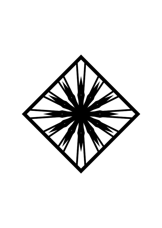 Black Sacred Geometry Rune