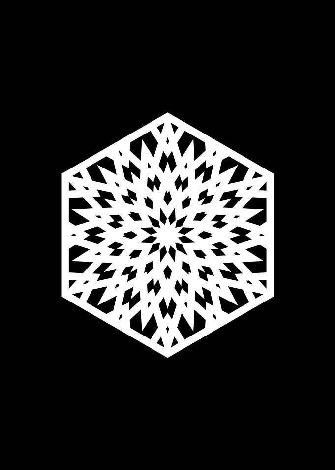 Black Sacred Geometry Rune