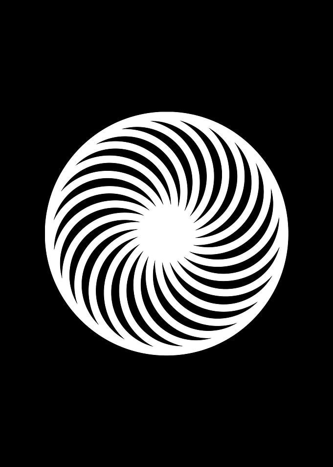 Black Geometric Glyph Rune