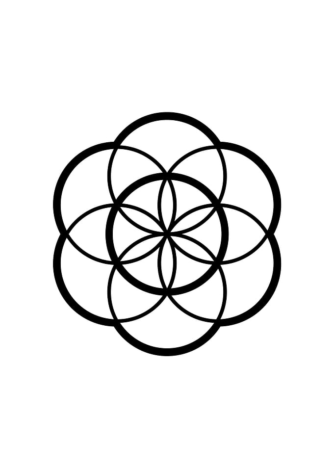 White Glyph Mandala Rune