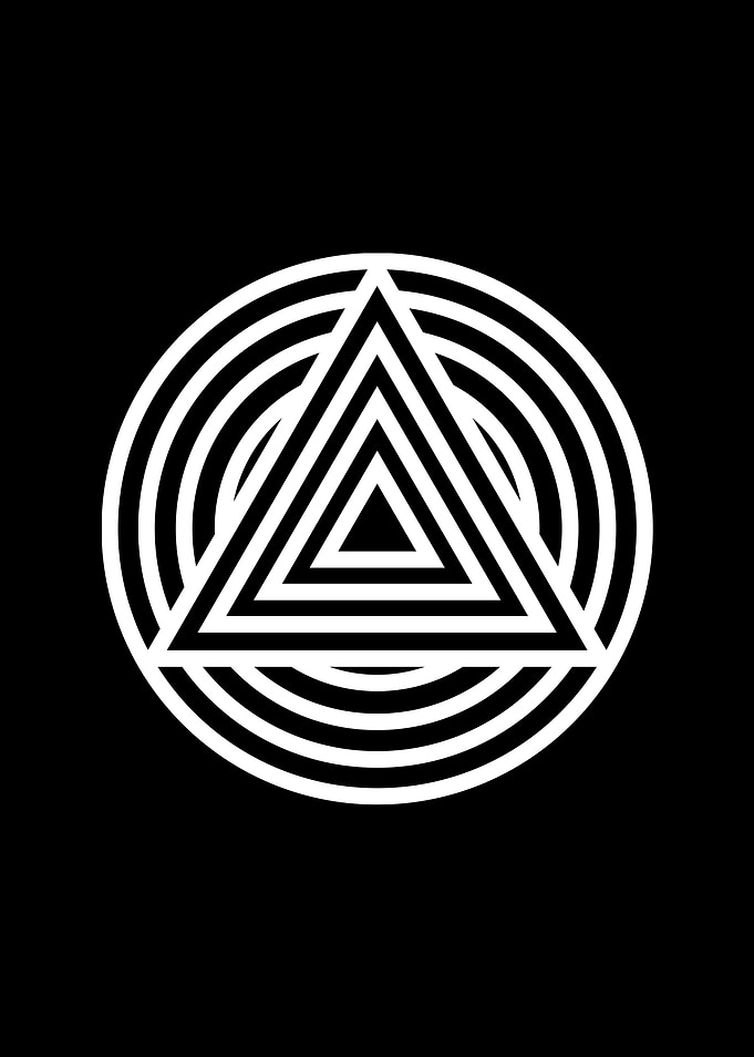 White Glyph Mandala Rune