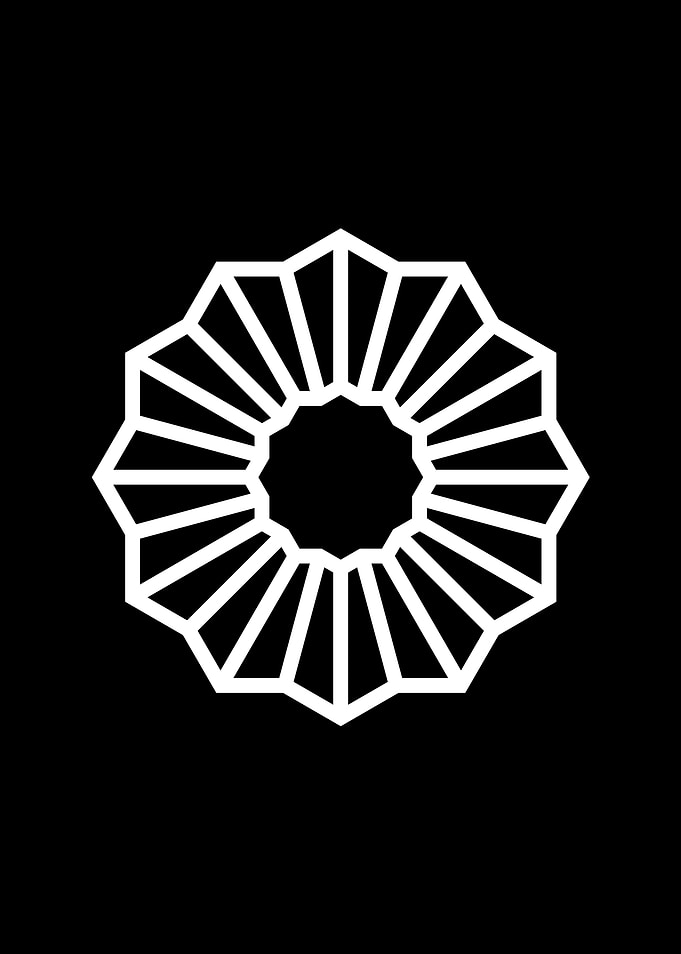 Black Geometric Glyph Rune