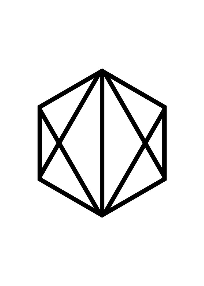 Black Sacred Geometry Rune