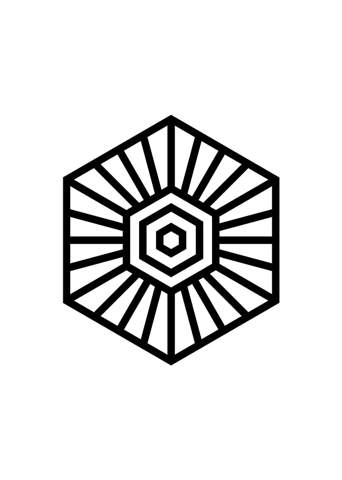 White Glyph Mandala Rune
