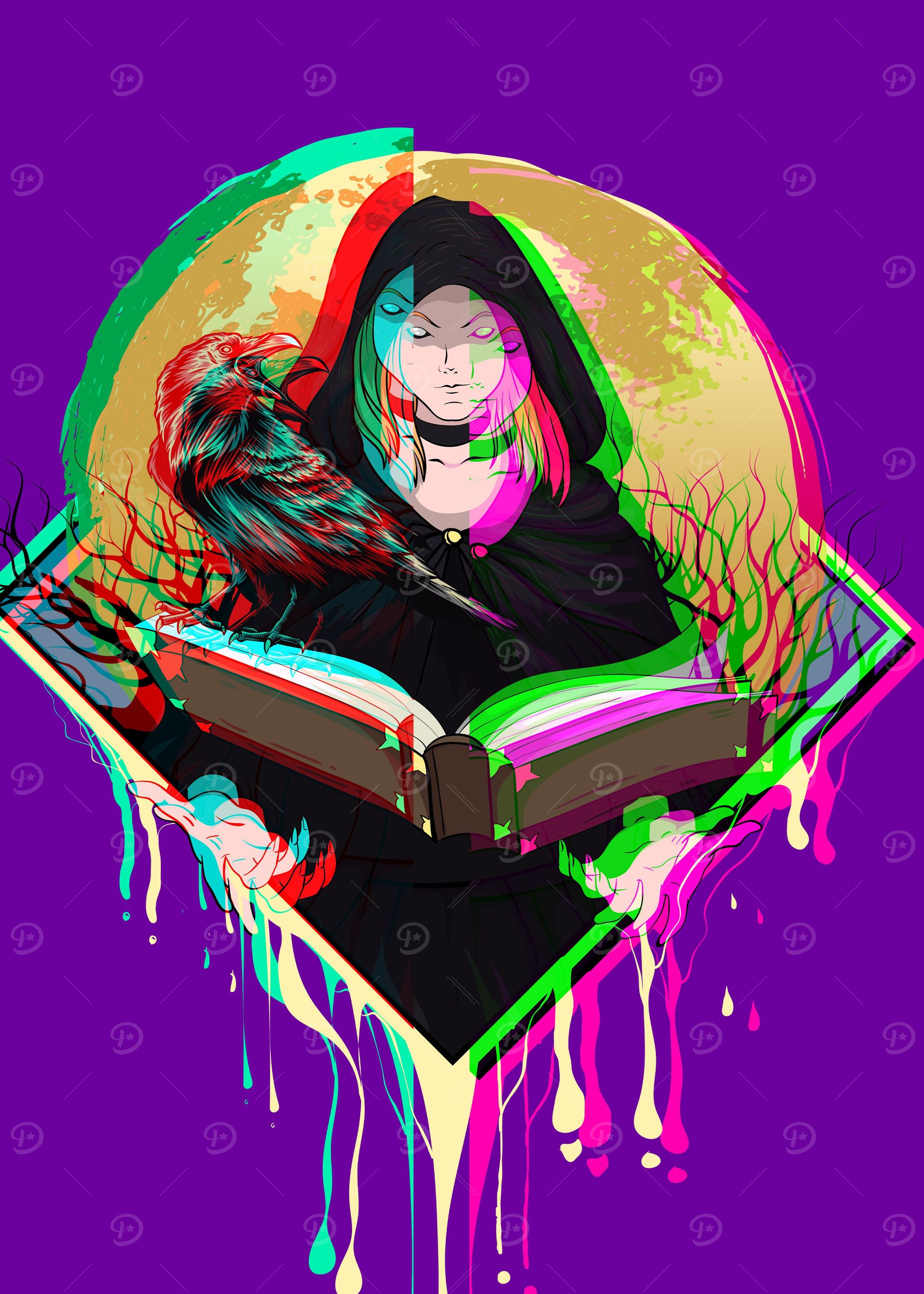 Witch Crow Raven Occult