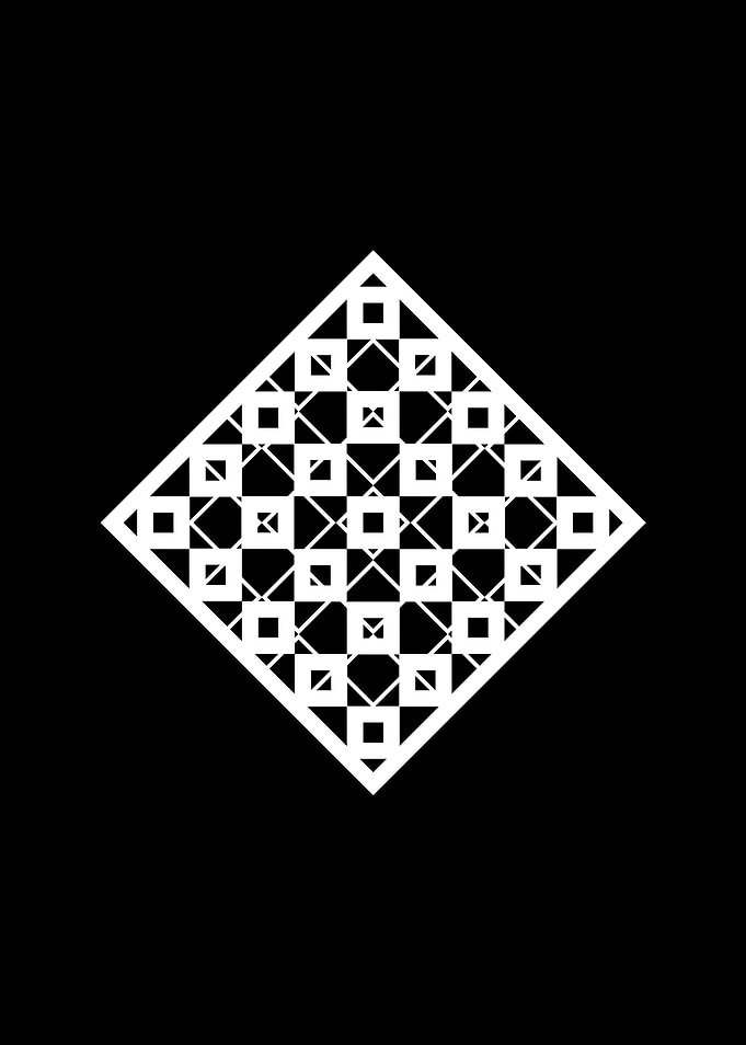 Black Geometric Glyph Rune