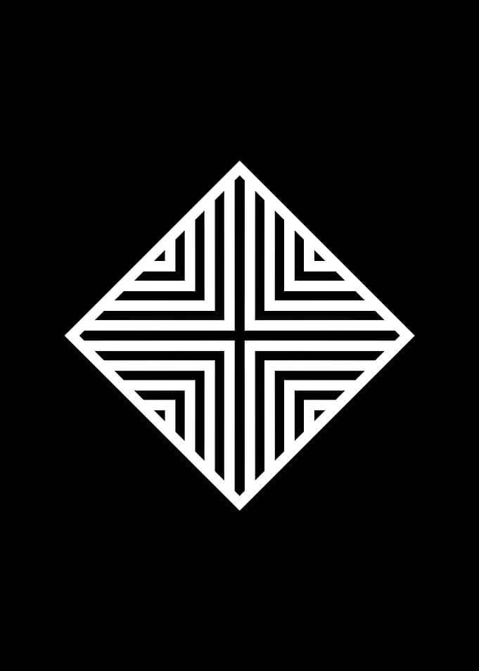 Black Sacred Geometry Rune